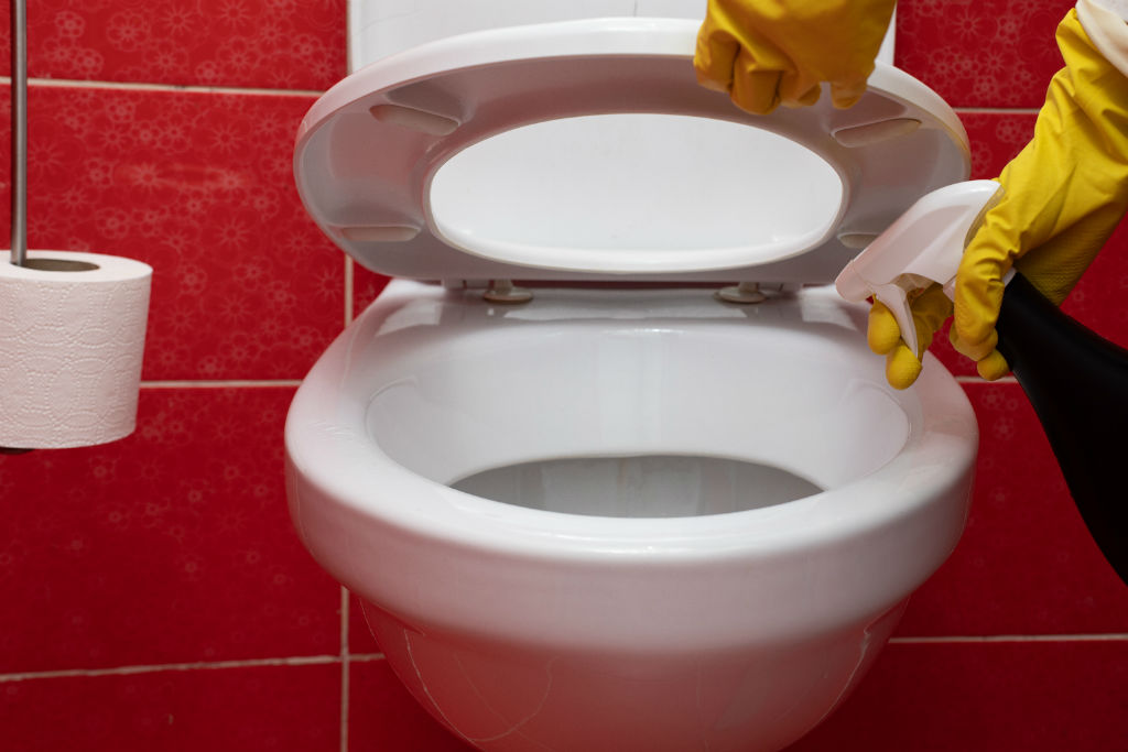 how to remove yellow stains from toilet seat