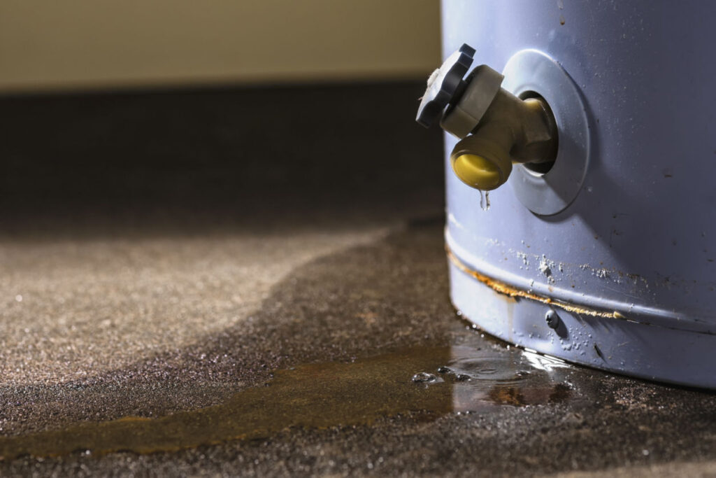 boiler leaking water